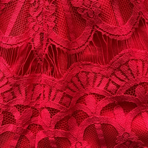 Strapless, lace bodycon dress - Picture 5 of 11